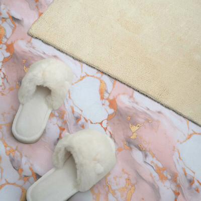 Pvc wall panels Marble-style accents
