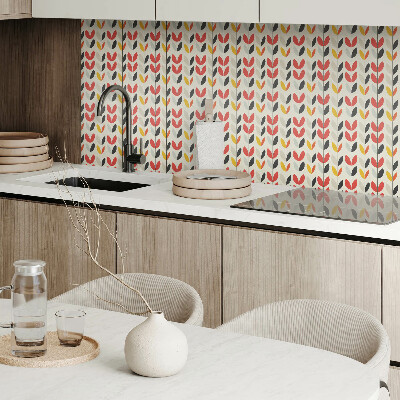Self adhesive vinyl floor tiles Plant pattern