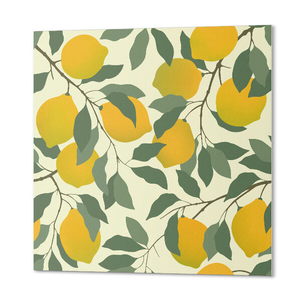 Self adhesive vinyl floor tiles Lemon-toned botany
