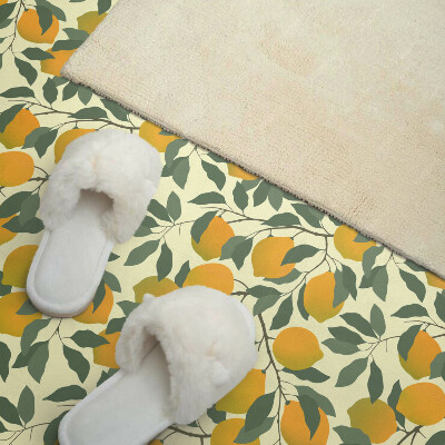 Self adhesive vinyl floor tiles Lemon-toned botany