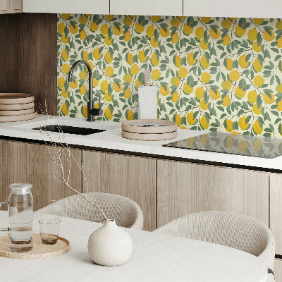 Self adhesive vinyl floor tiles Lemon-toned botany