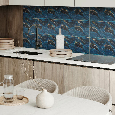 Vinyl tiles Waves in an abstract style