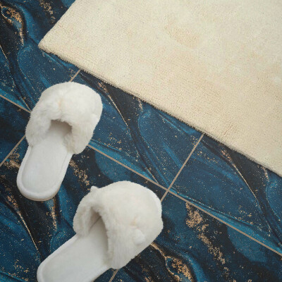 Vinyl tiles Waves in an abstract style