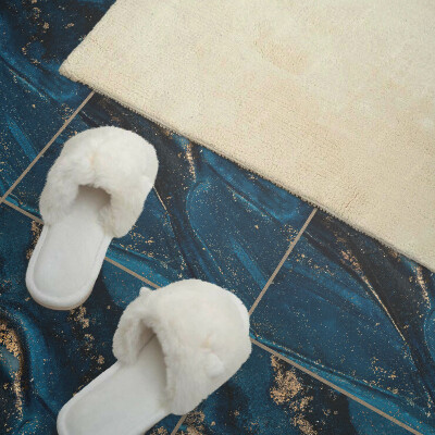 Vinyl tiles Waves in an abstract style