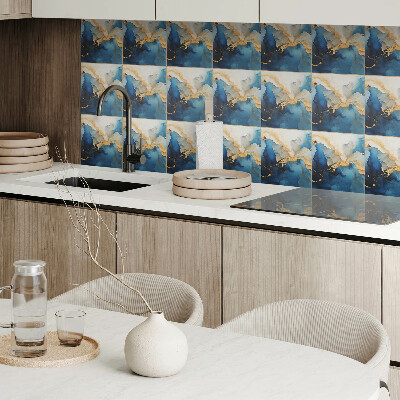 Self adhesive vinyl floor tiles Dynamic wave motif
