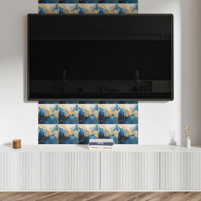 Self adhesive vinyl floor tiles Dynamic wave motif