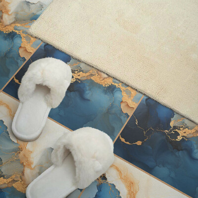 Self adhesive vinyl floor tiles Dynamic wave motif