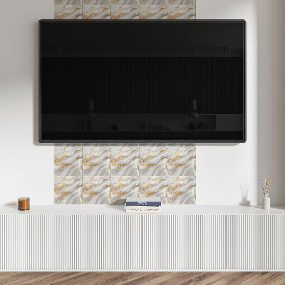 Vinyl tiles Abstract style waves with details