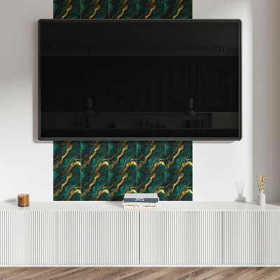 Self adhesive vinyl floor tiles Abstract wave structure