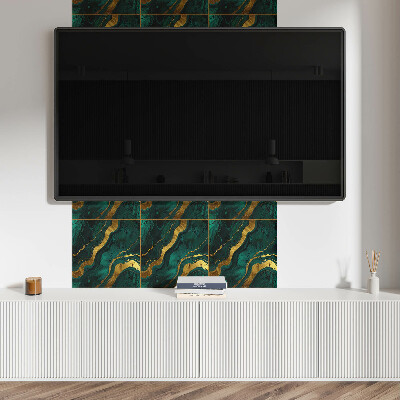 Self adhesive vinyl floor tiles Abstract wave structure