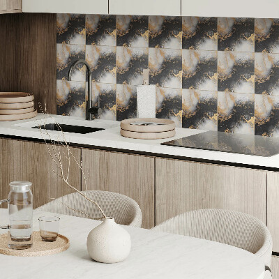 Self adhesive vinyl floor tiles A pattern with colorful spots in an abstract style