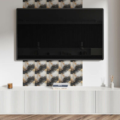 Self adhesive vinyl floor tiles A pattern with colorful spots in an abstract style