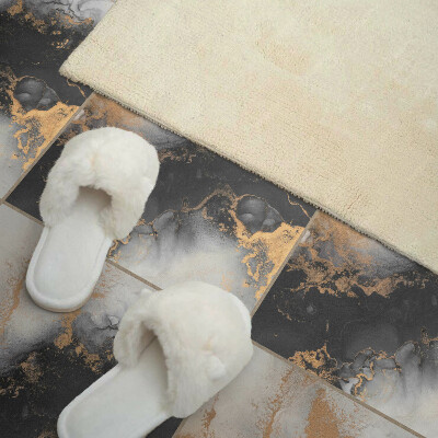 Self adhesive vinyl floor tiles A pattern with colorful spots in an abstract style