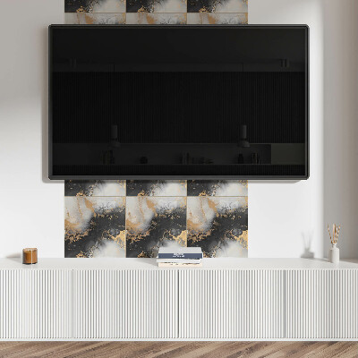 Self adhesive vinyl floor tiles A pattern with colorful spots in an abstract style