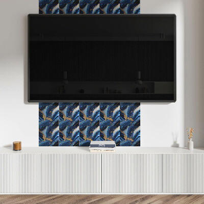Pvc wall panels Abstract wave design