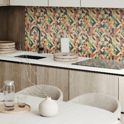 Self adhesive vinyl floor tiles Geometric pattern in an abstract approach