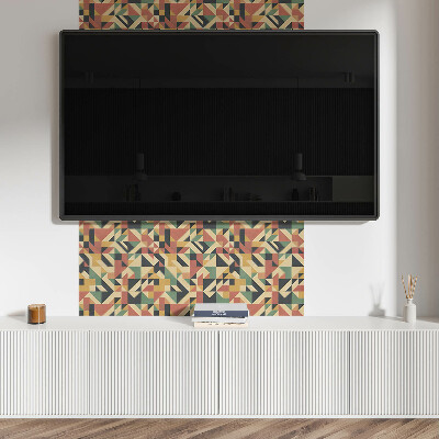 Self adhesive vinyl floor tiles Geometric pattern in an abstract approach