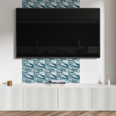 Self adhesive vinyl floor tiles Dynamic waves in an abstract style