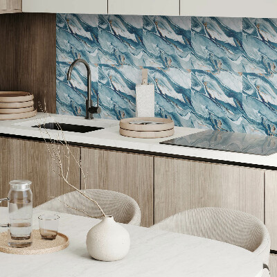 Self adhesive vinyl floor tiles Dynamic waves in an abstract style
