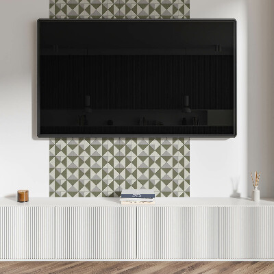 Self adhesive vinyl floor tiles The motif of triangular forms