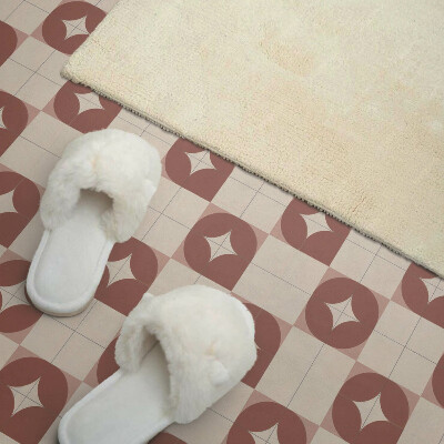 Vinyl tiles Geometric pattern with circles