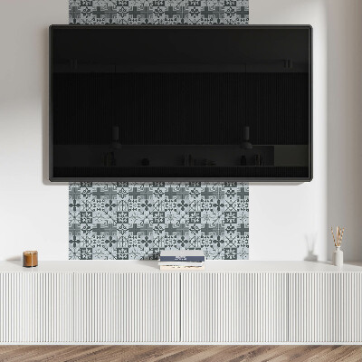 Self adhesive vinyl floor tiles Mosaic shapes in a geometric style
