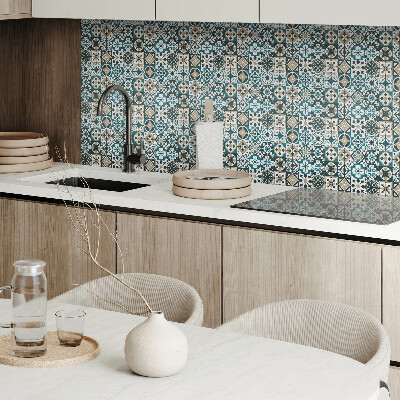 Pvc wall panels Geometric tiles in artistic order