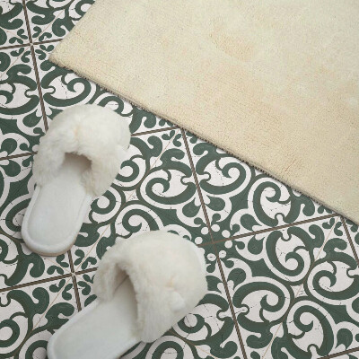 Vinyl tiles Green motifs in design