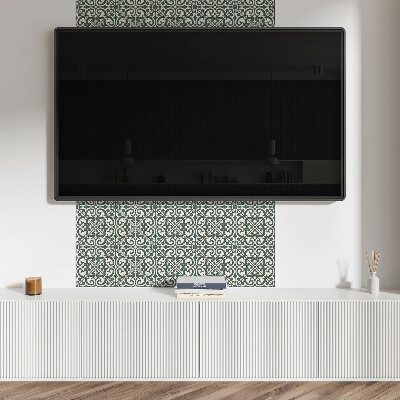 Vinyl tiles Green motifs in design