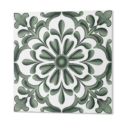 Self adhesive vinyl floor tiles Floral pattern in the border