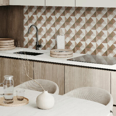Self adhesive vinyl floor tiles Triangular pattern in a minimalist version