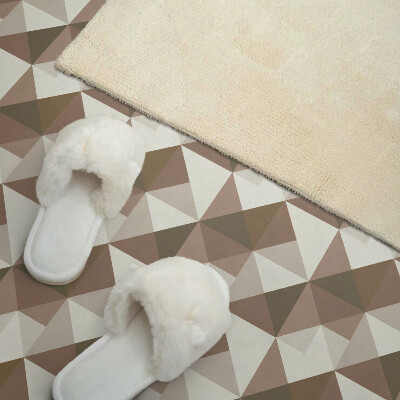 Self adhesive vinyl floor tiles Triangular pattern in a minimalist version