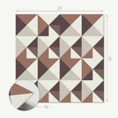 Pvc wall panels Triangular motif in a modern design