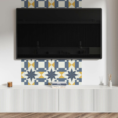 Pvc wall panels Stylish geometric star motif