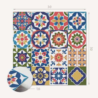Vinyl tiles Creative Square Mosaic Patterns