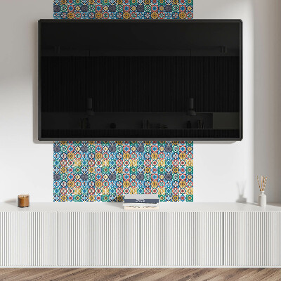 Self adhesive vinyl floor tiles The geometry of mosaics in a harmonized composition
