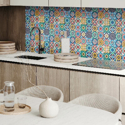 Self adhesive vinyl floor tiles The geometry of mosaics in a harmonized composition