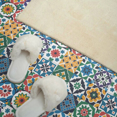 Vinyl tiles Checkered mosaic patterns