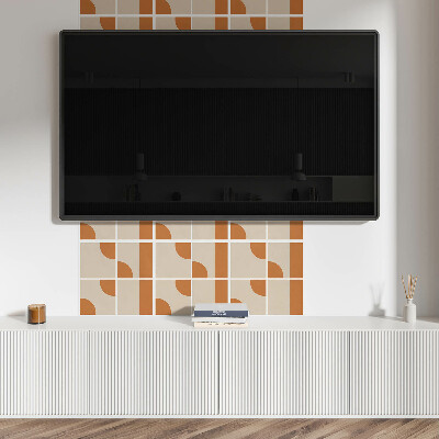 Self adhesive vinyl floor tiles Geometric motifs in an abstract style