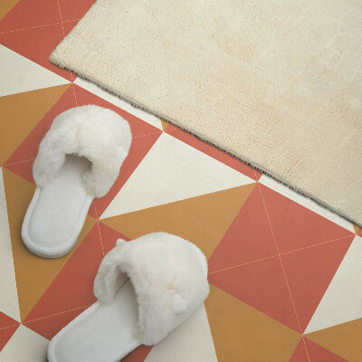 Vinyl tiles Geometry in warm shades