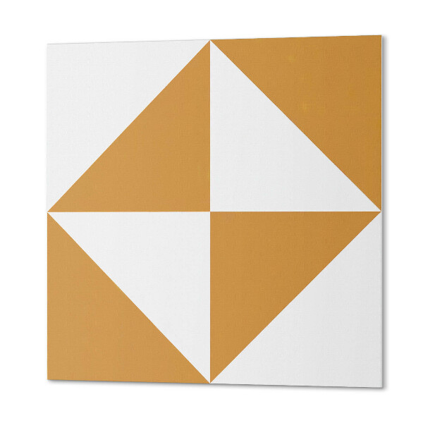 Self adhesive vinyl floor tiles Square triangles in geometric style