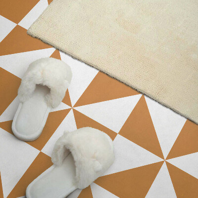 Self adhesive vinyl floor tiles Square triangles in geometric style