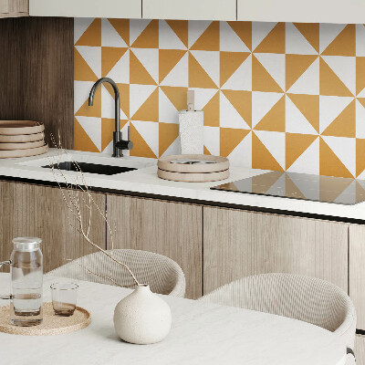 Self adhesive vinyl floor tiles Square triangles in geometric style