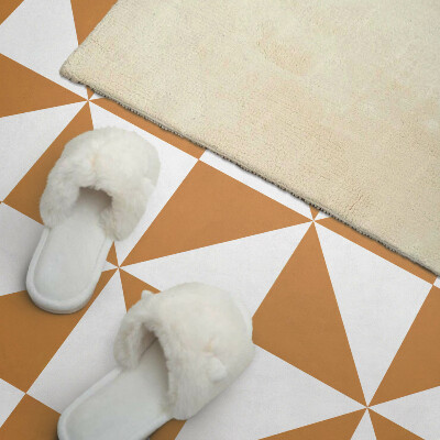 Self adhesive vinyl floor tiles Square triangles in geometric style