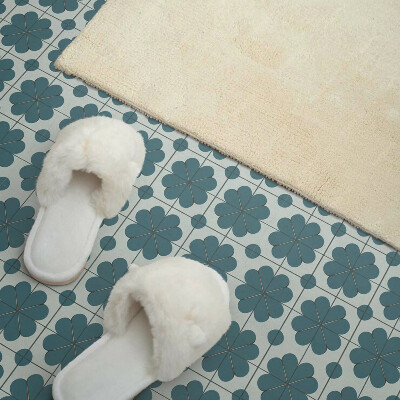 Vinyl tiles Plant patterns in a harmonious arrangement