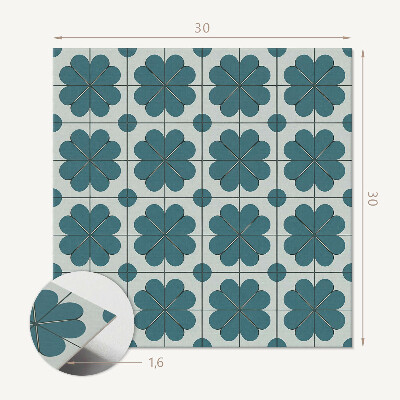 Vinyl tiles Plant patterns in a harmonious arrangement
