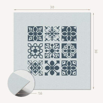 Pvc wall panels Abstract motifs in the form of squares