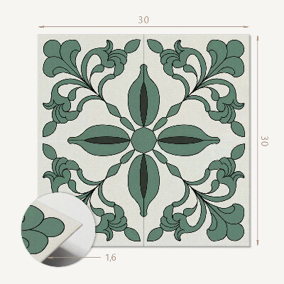 Vinyl tiles Exquisite plant design