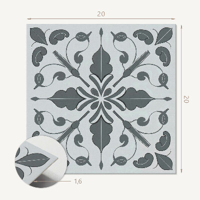 Pvc wall panels Symmetrical plant motif