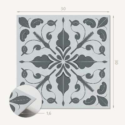 Pvc wall panels Symmetrical plant motif